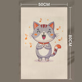 Self-Adhesive Cat Scratching Mat with Cartoon Print